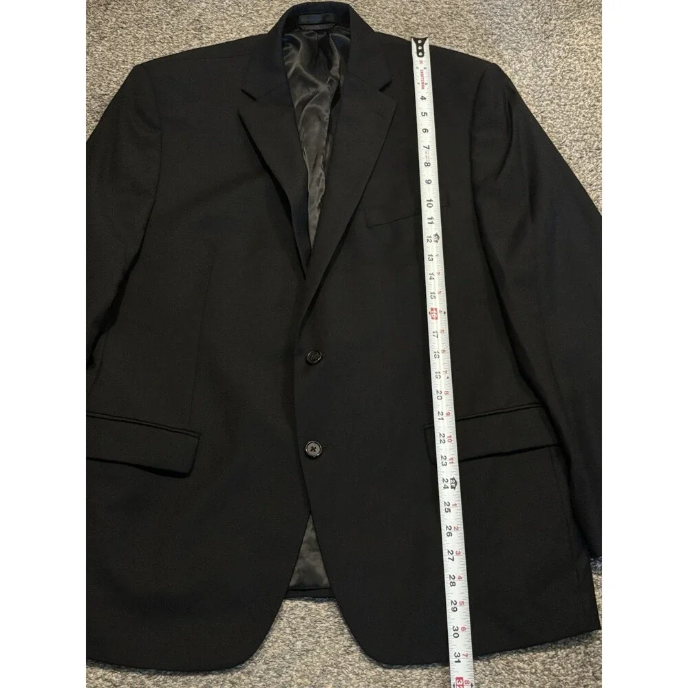 Ralph Lauren Polo Blazer Men’s 44R Black 100% Wool RN90736